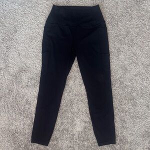 RBX Black High-Waisted Leggings with side pockets.